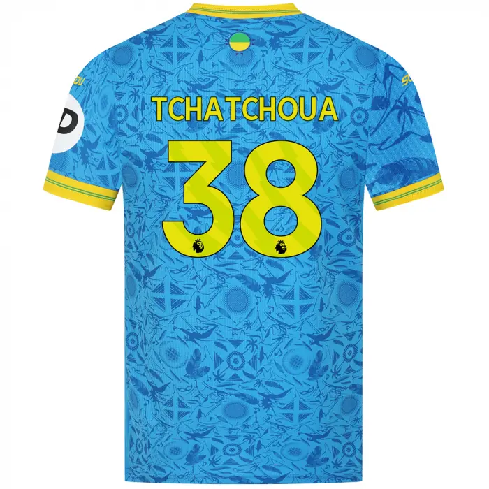 Wolves Kits Shop | Official 2025-26 Wolves Pro Third Shirt – Adult TCHATCHOUA 38 Wolverhampton Wanderers Apparel